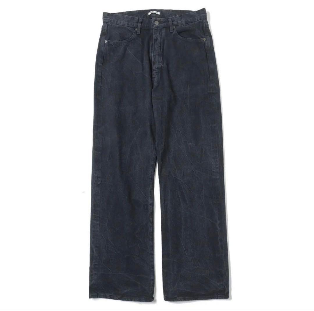 パンツ AURALEE SELVEDGE FADED LIGHT DENIM PANTS