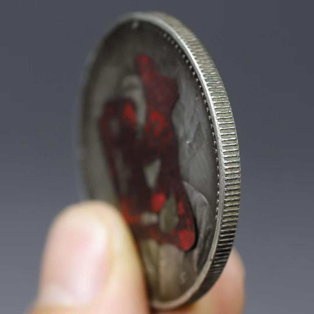 中国古銭・財帖字銭・財運銭・民国十九年・紀念幣・純銀保証・大型銀貨・硬貨