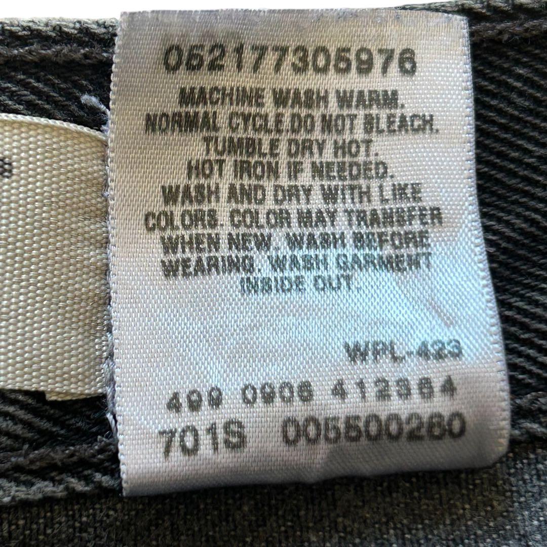 リーバイス 550 ブラックデニム バギーパンツ W36 L29 墨黒 ゆるだぼ