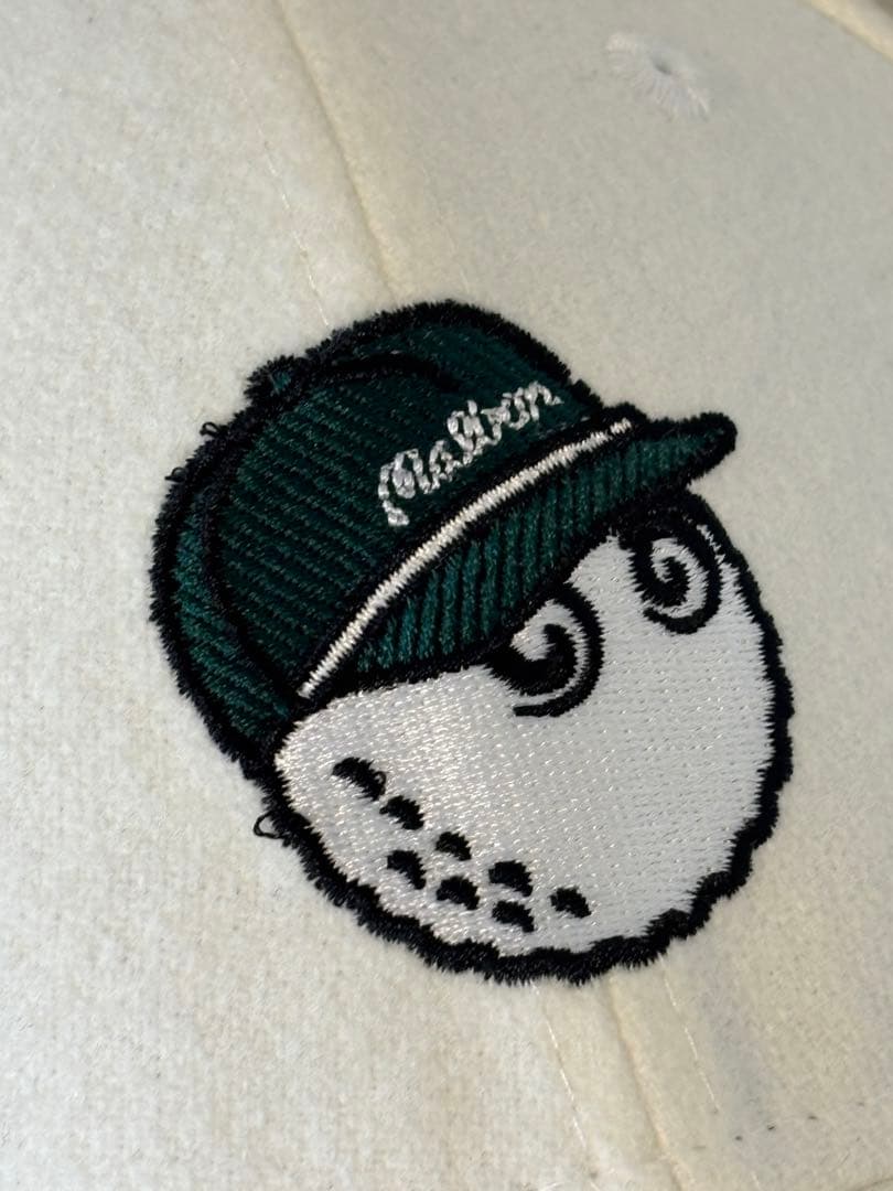 ニューエラ/帽子/マルボン/コラボ/ロゴ/別注/ゴルフ/限定/ホワイト/未使用