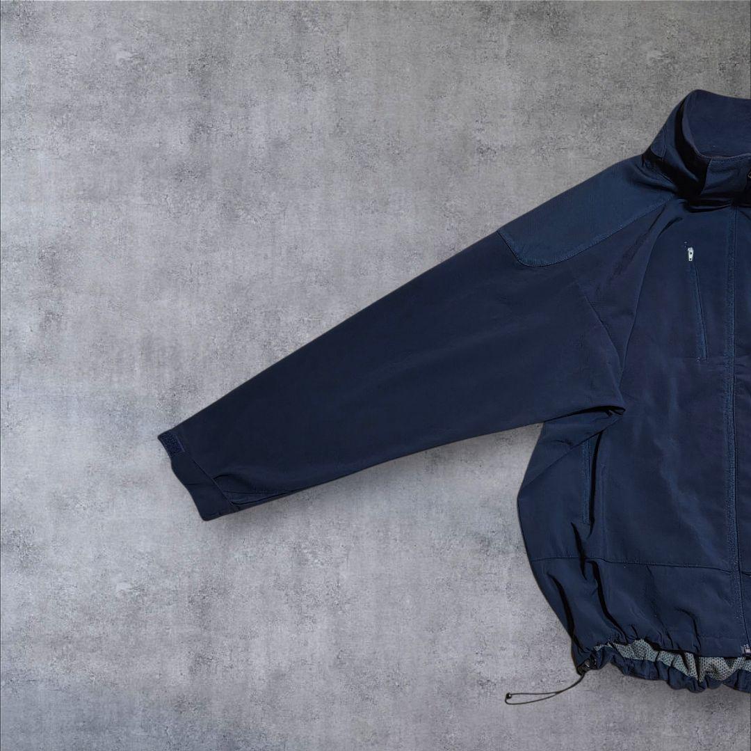 希少Tri-MountainソフトシェルジャケットSeaway企業ネイビードロコ