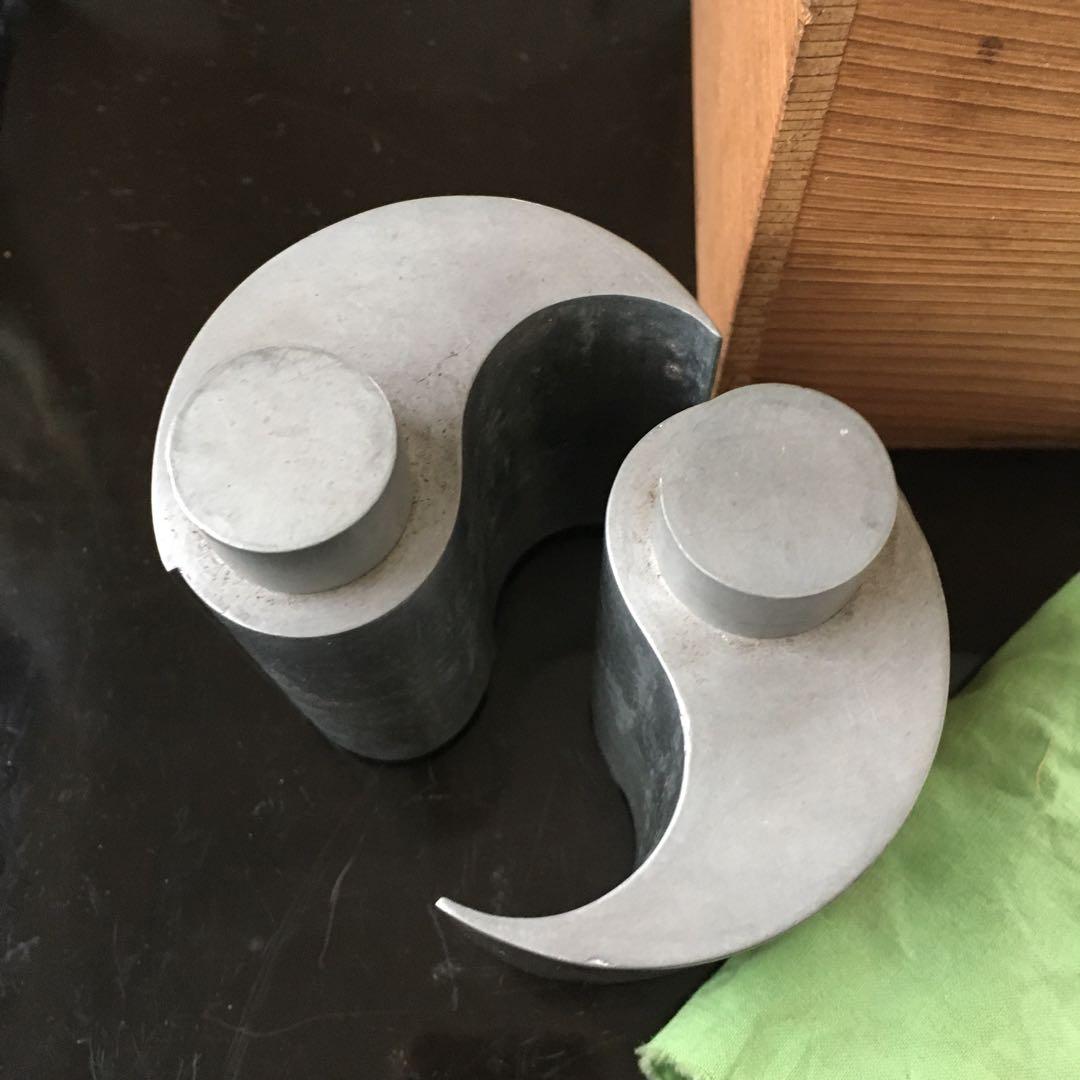 錫　勾玉形　酒器　茶心壺　　煎茶道具