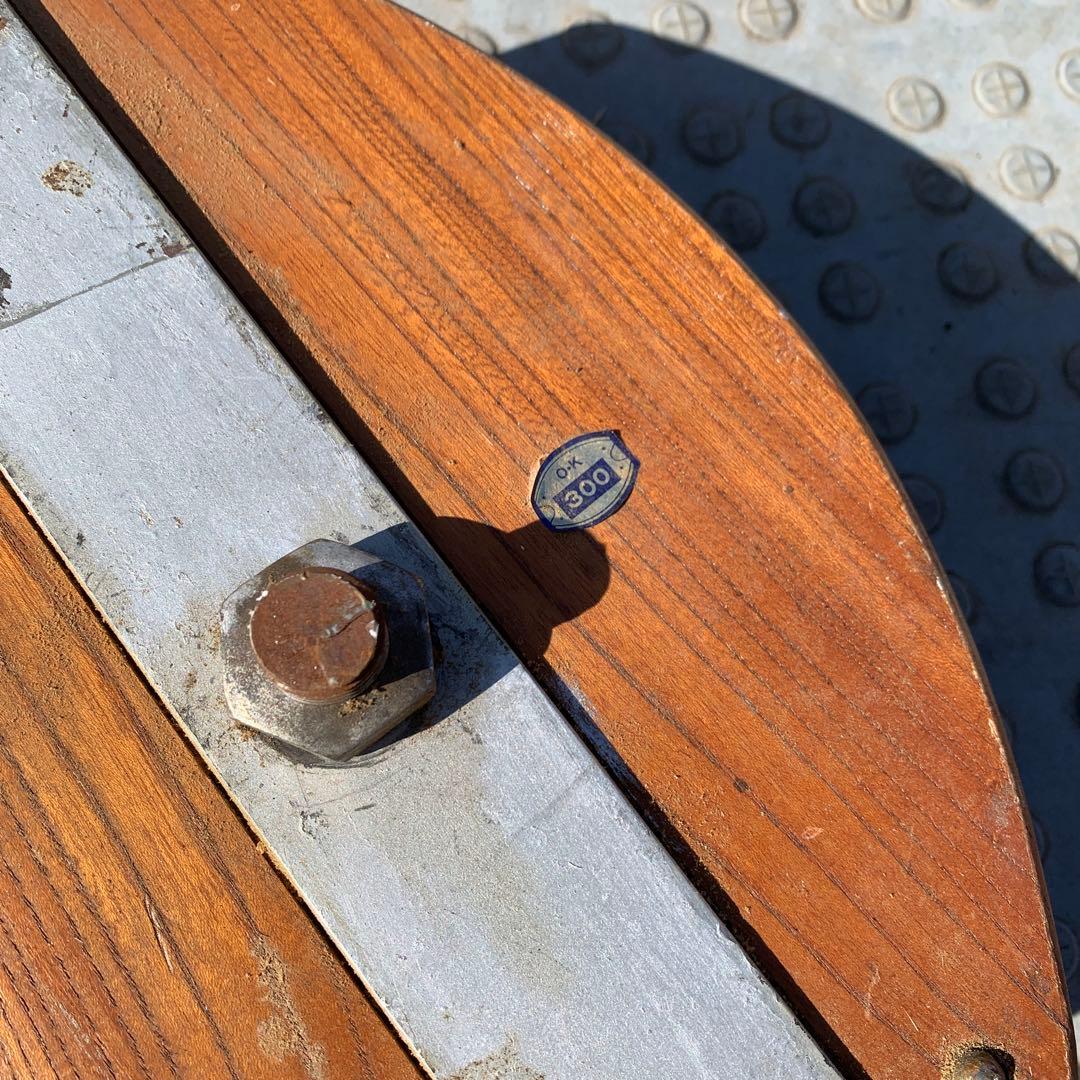 アンティーク木製滑車　2台　300