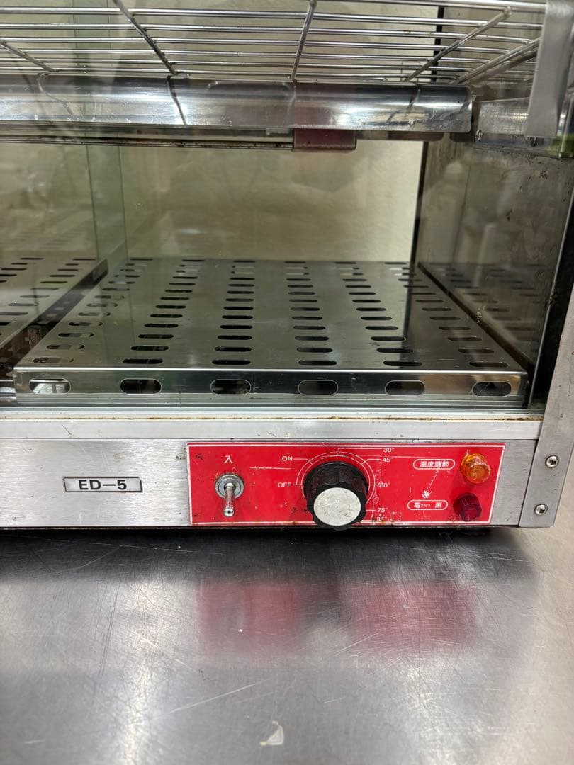 EISHIN ホットショーケース　温蔵庫 ステンレス製 ガラス引き戸