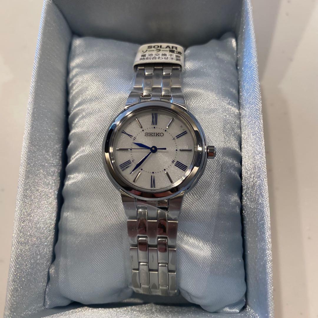 SEIKO 腕時計 ソーラー電波時計 シルバー SSDY031