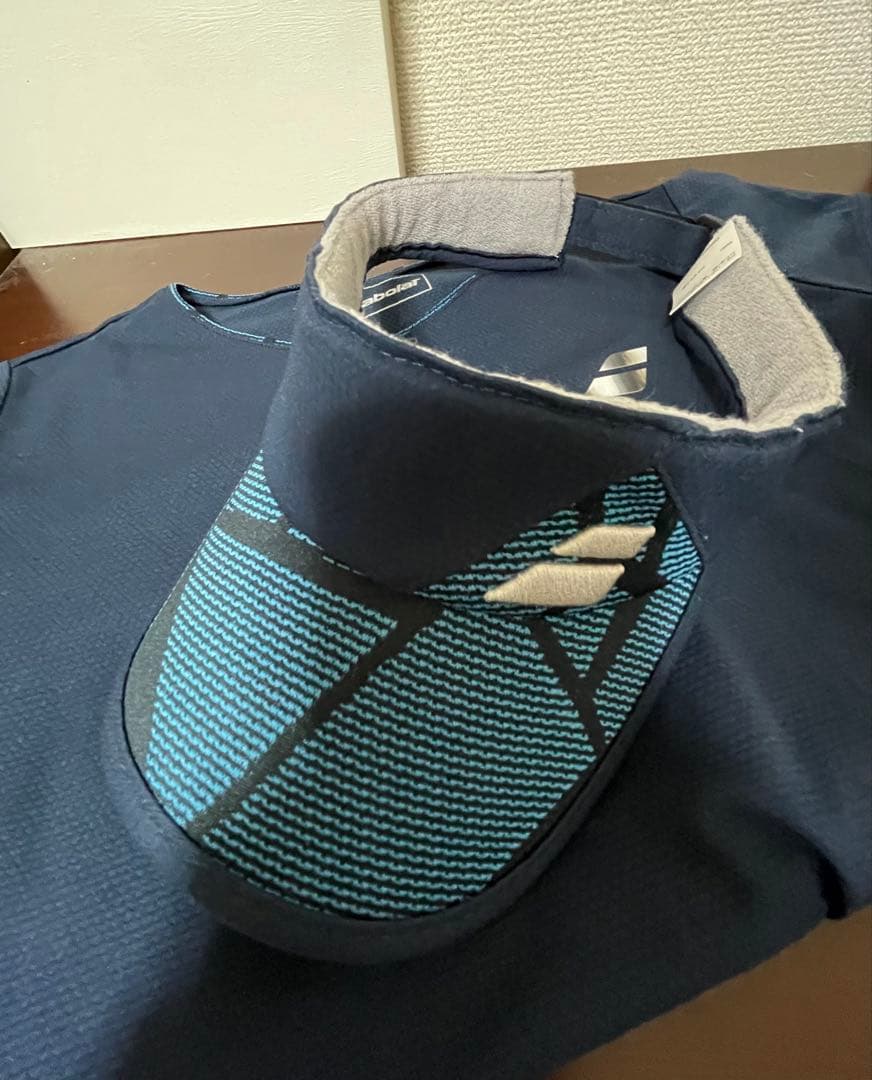 バボラ ウェア テニス 長袖 シャツ バイザー セット(4点セット)