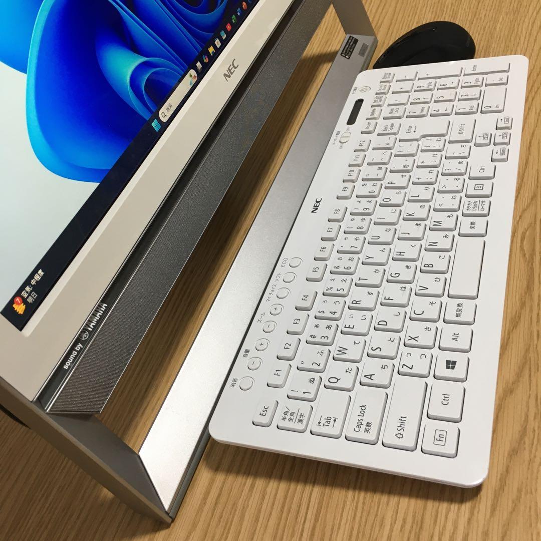 NEC LAVIE Win11 21.5' 一体型 地デジ デスクトップ SSD