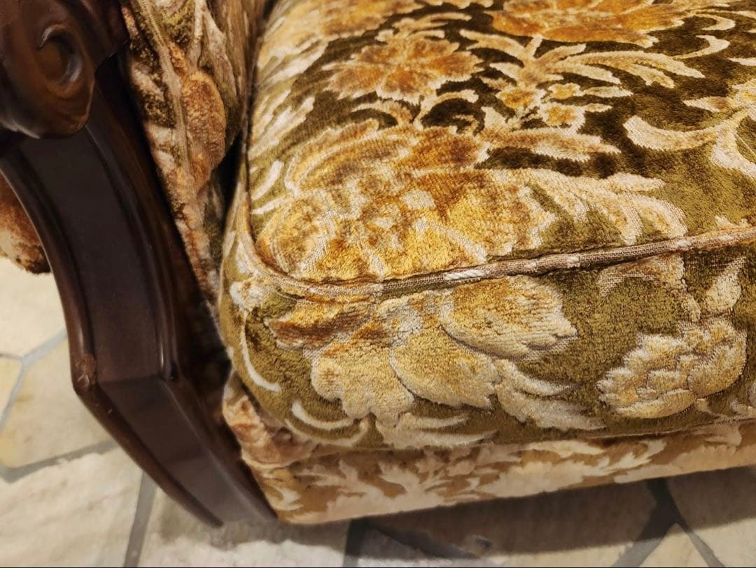 オールドカリモクkarimoku 金華山1人掛けソファ クラシック　アンティーク