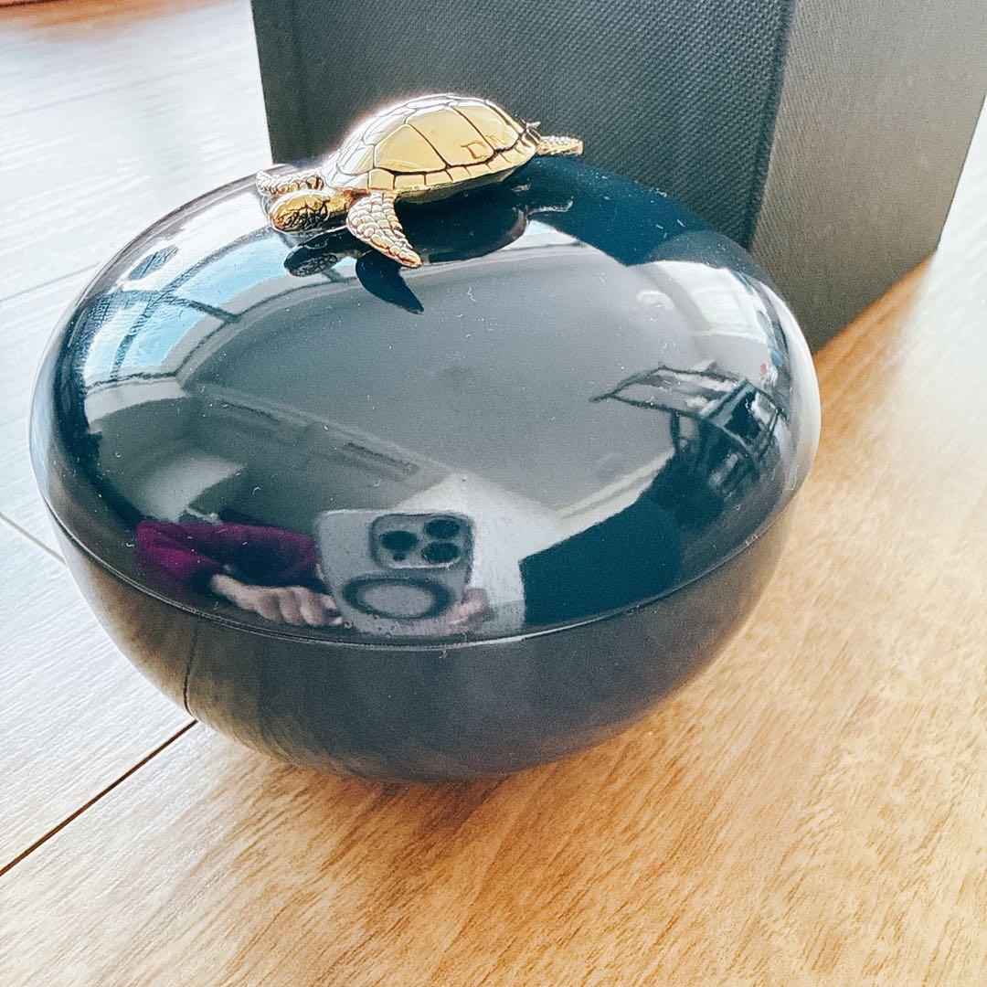 SV CASA ネイビー 亀装飾 収納ボックス ジュエリーケース 定価3万円相当