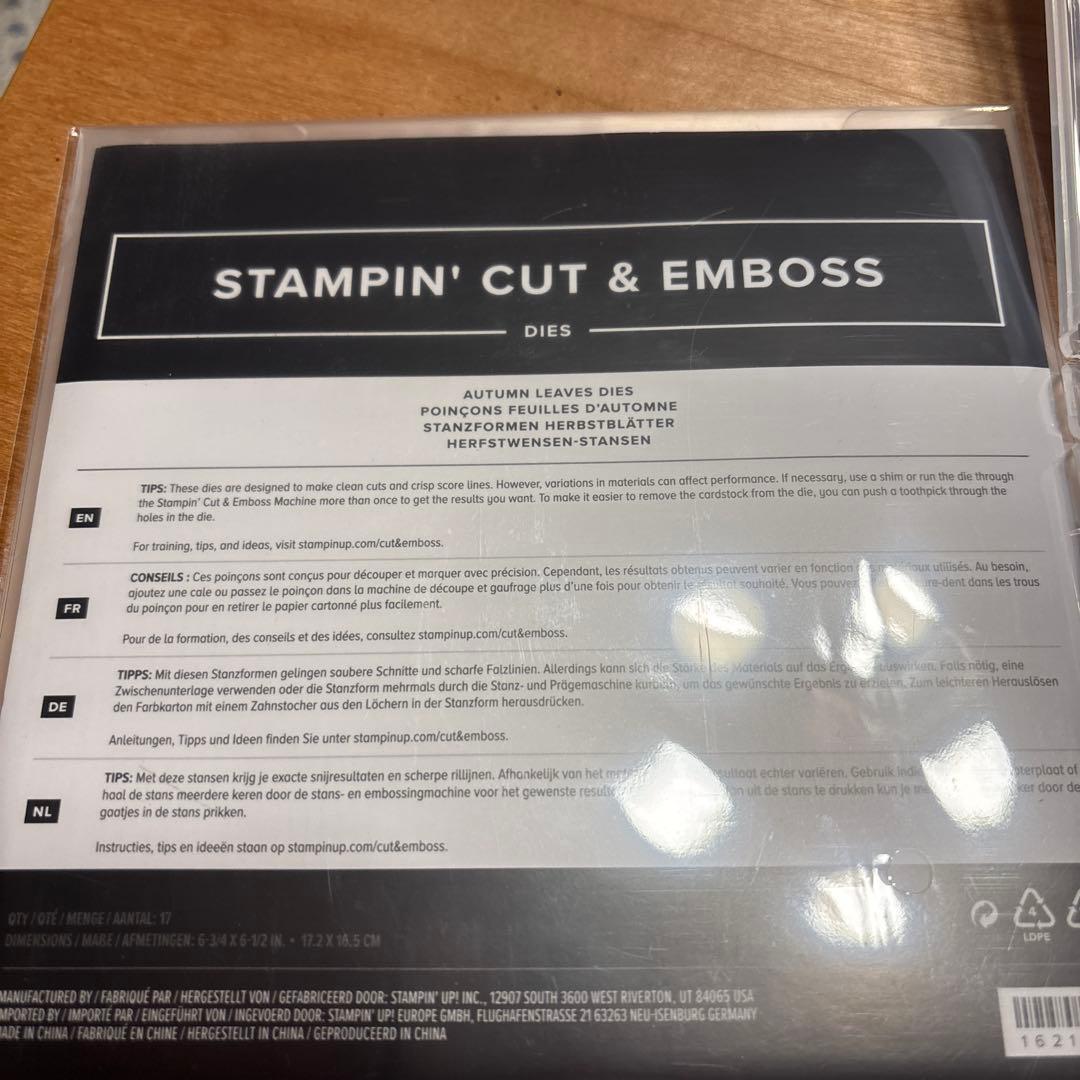 未使用　秋に向けて♡AUTUMN LEAVES スタンプセット　スタンピンアップ