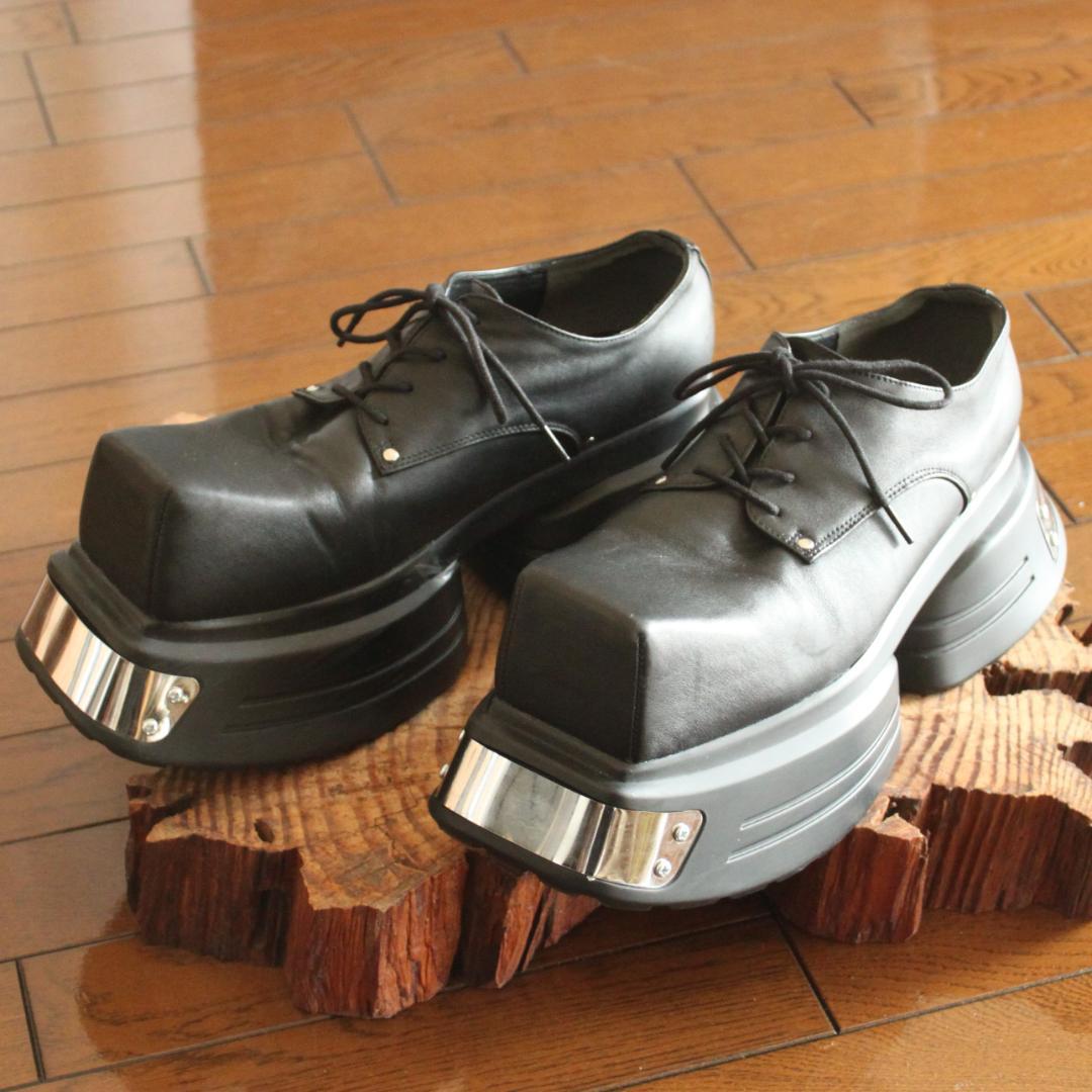 GRANCY メタルプレートレザー 44 ブーツ 革靴 新品訳あり グランシー