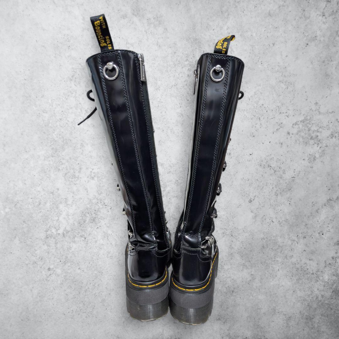 極美品 ドクターマーチン 1B60 LTT MAX UK4 ロングブーツ 厚底