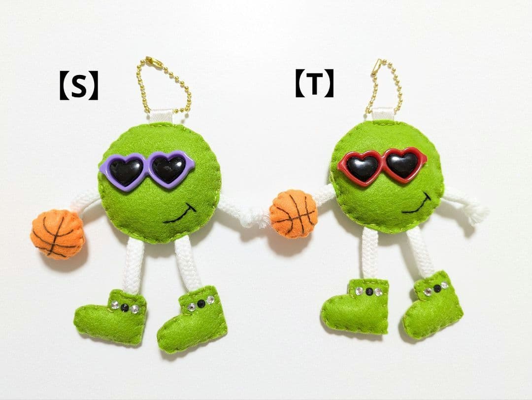 【完成品】ハンドメイド バスケットボール フェルト お守り 部活お守り 28個