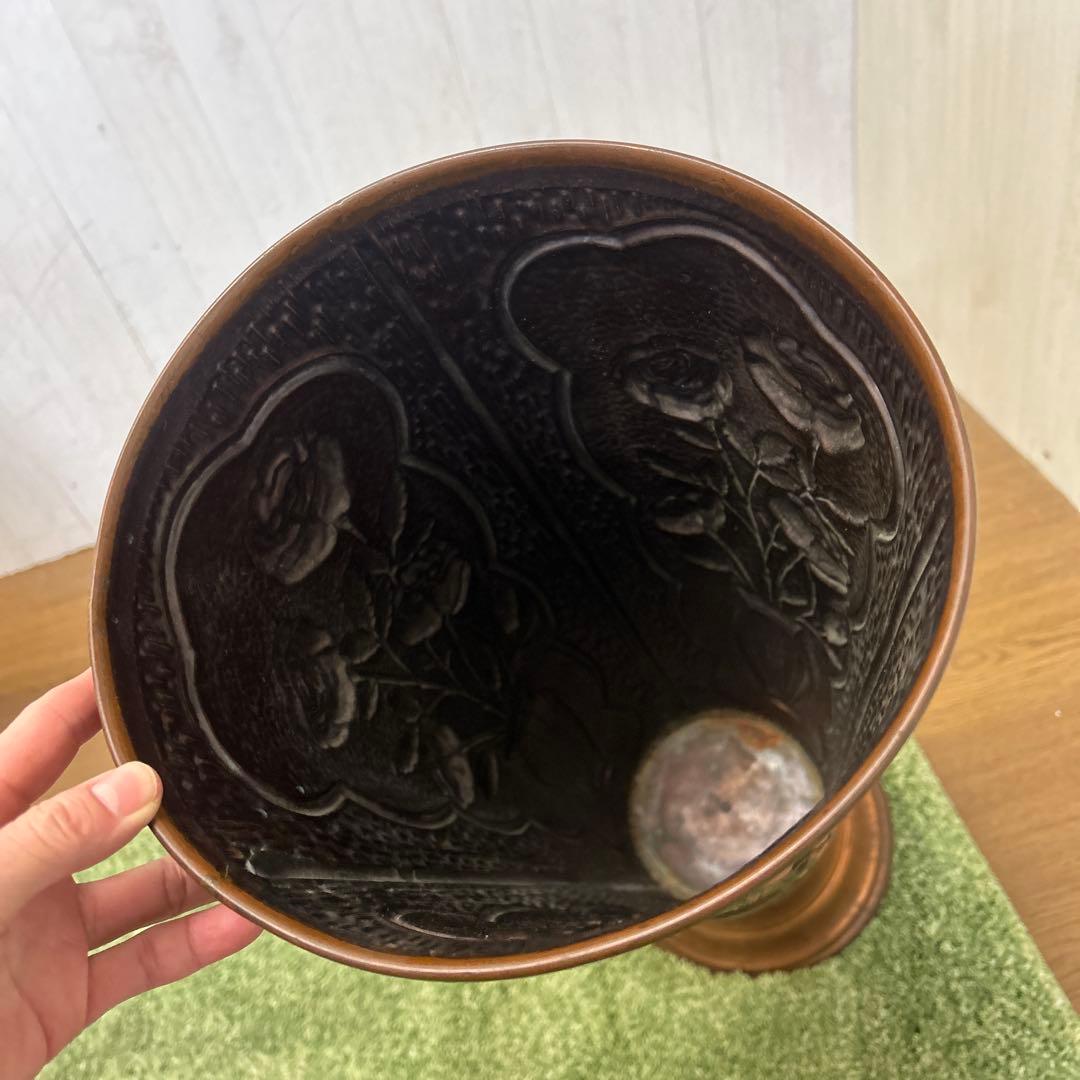 イタリア製　ブロンズ 銅製 傘立て アンティーク ヴィンテージ