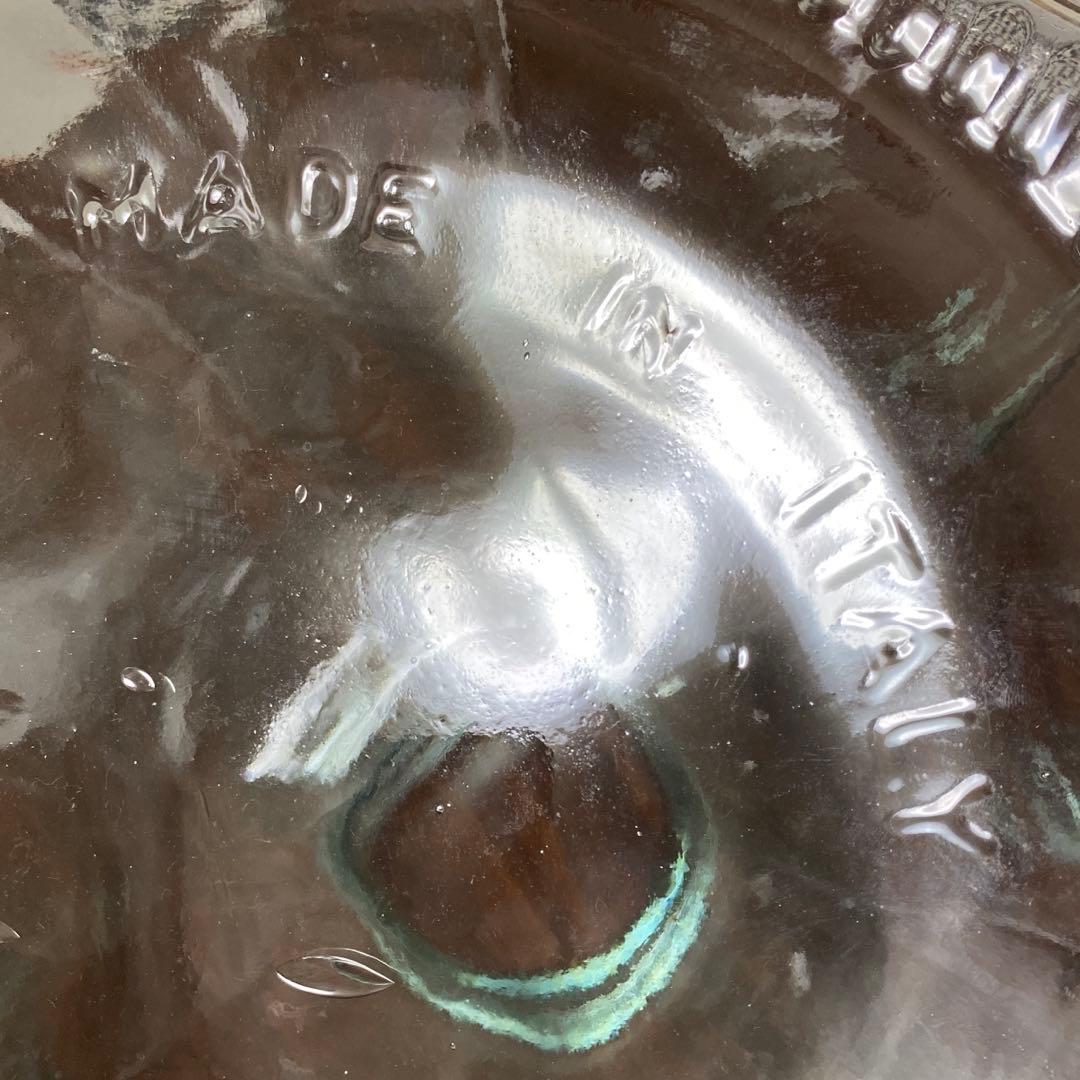 ガラス瓶　花瓶　デミジョン　特大　　　　　　　イタリア製　気泡　バブル　容器