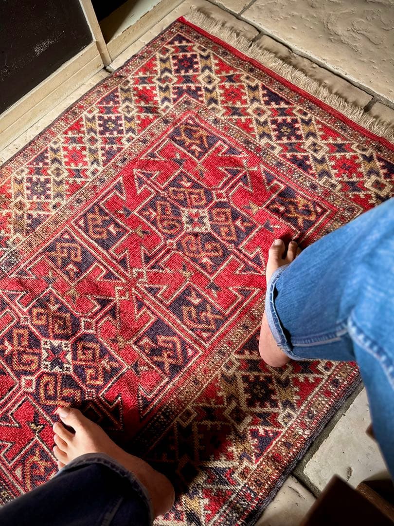 トライバルラグ　ヴィンテージラグ　コーカサスラグ　クルド族　プリミティブアート