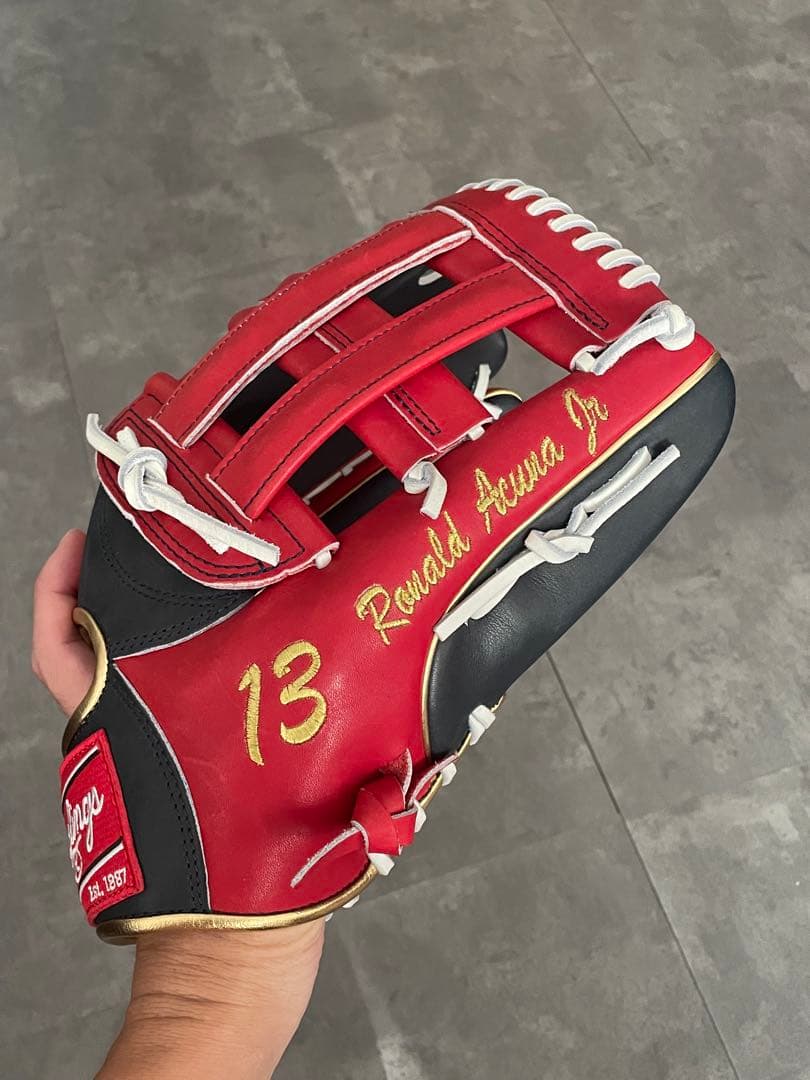 (新品未使用)ブレーブス　アクーニャjr同モデル　外野手用グローブ