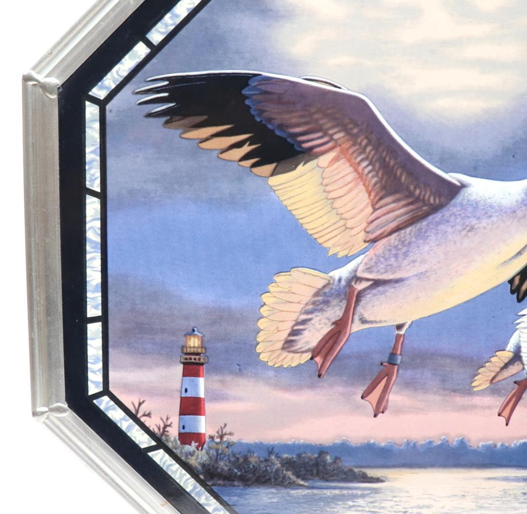 ロン・ロック 大型 ヴィンテージステンドグラス グラスマスターズフェデラルダック