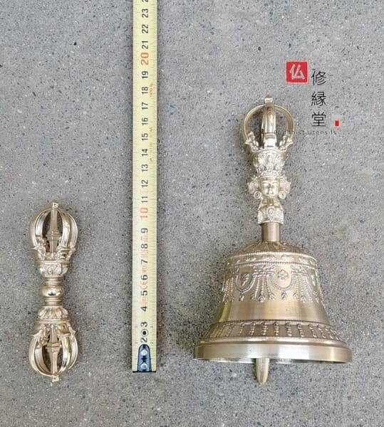 密教法具 金剛铃·五鈷杵 金剛杵 法器 真鍮製