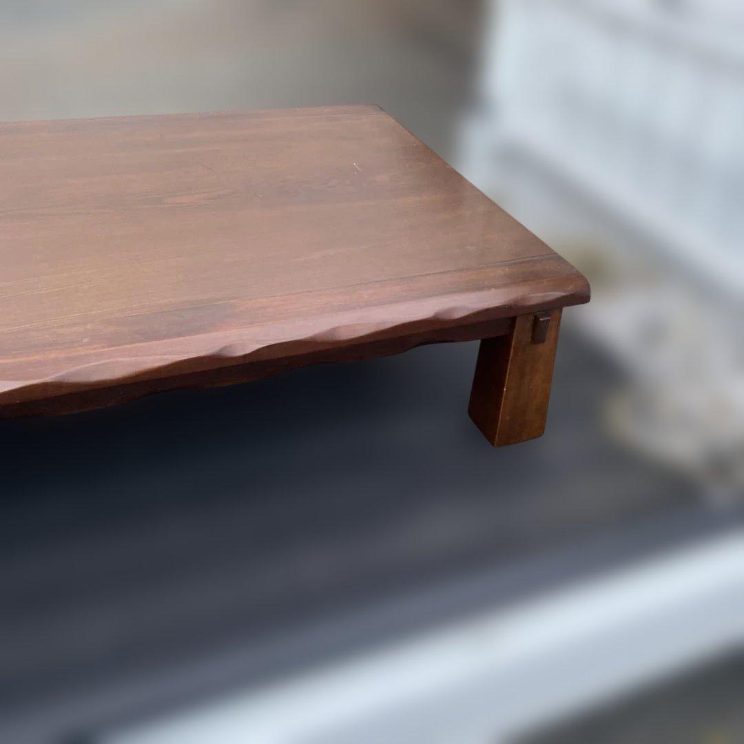 ダークブラウン 木製座卓 シンプルデザイン