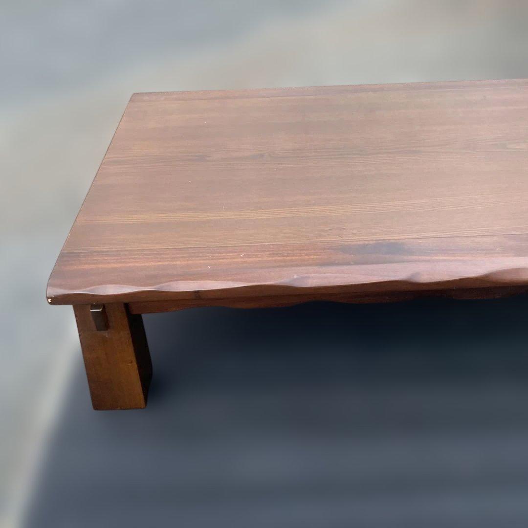 ダークブラウン 木製座卓 シンプルデザイン