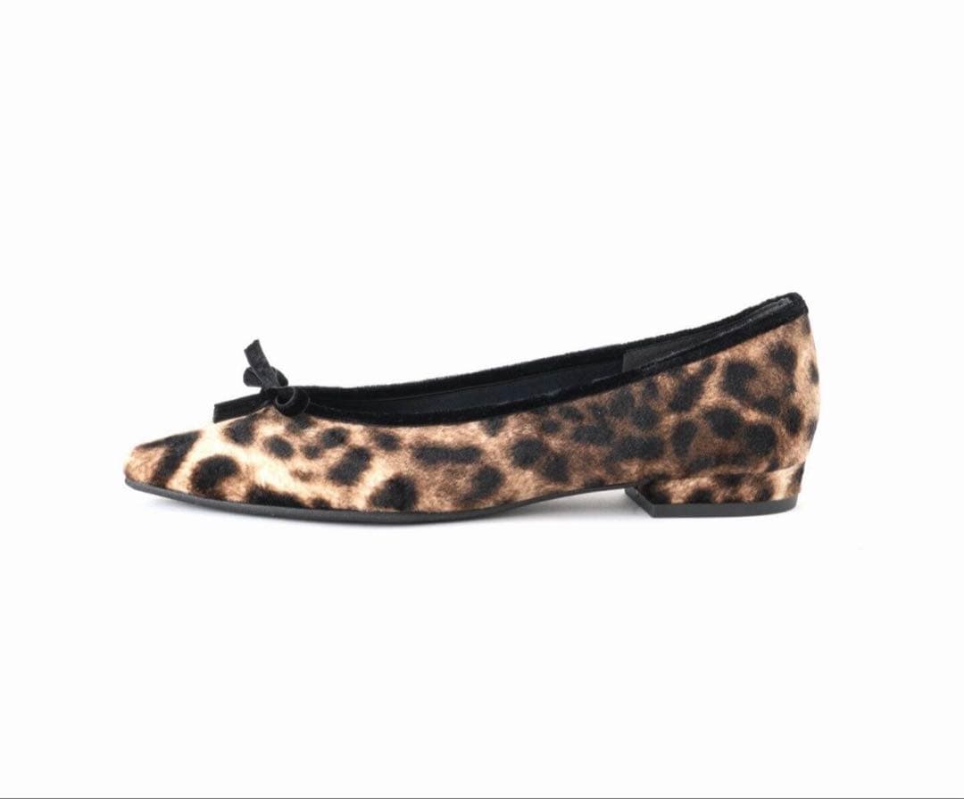 【新品未使用】【完売品】LE TALON ポインテッドレオパードバレエ 23.5