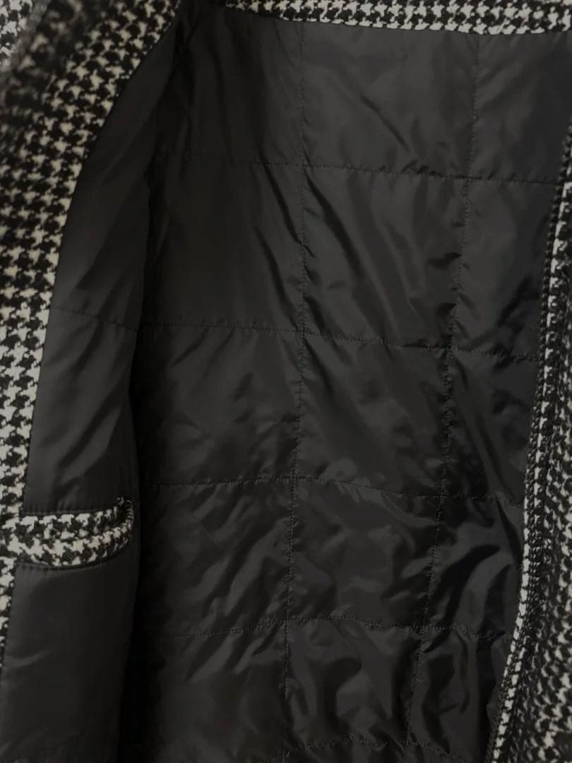 定価20万 AMI PARIS オーバーサイズ ダウン コートS ハンドトゥース