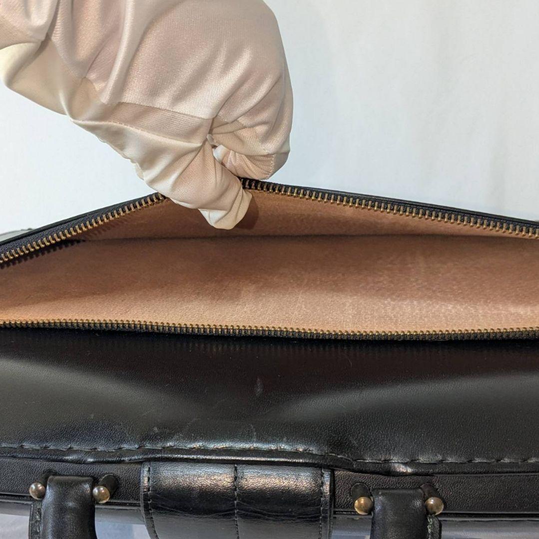 ダレスバッグ ドクターバッグ ビジネスバッグ 日本製 本革 ブラック 鍵 底板