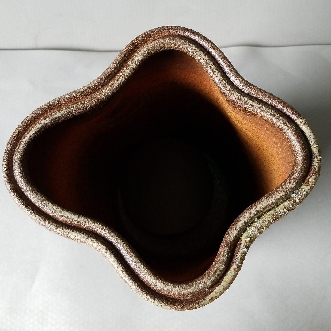 信楽焼 傘立て 古窯変たたき 高さ４４cm