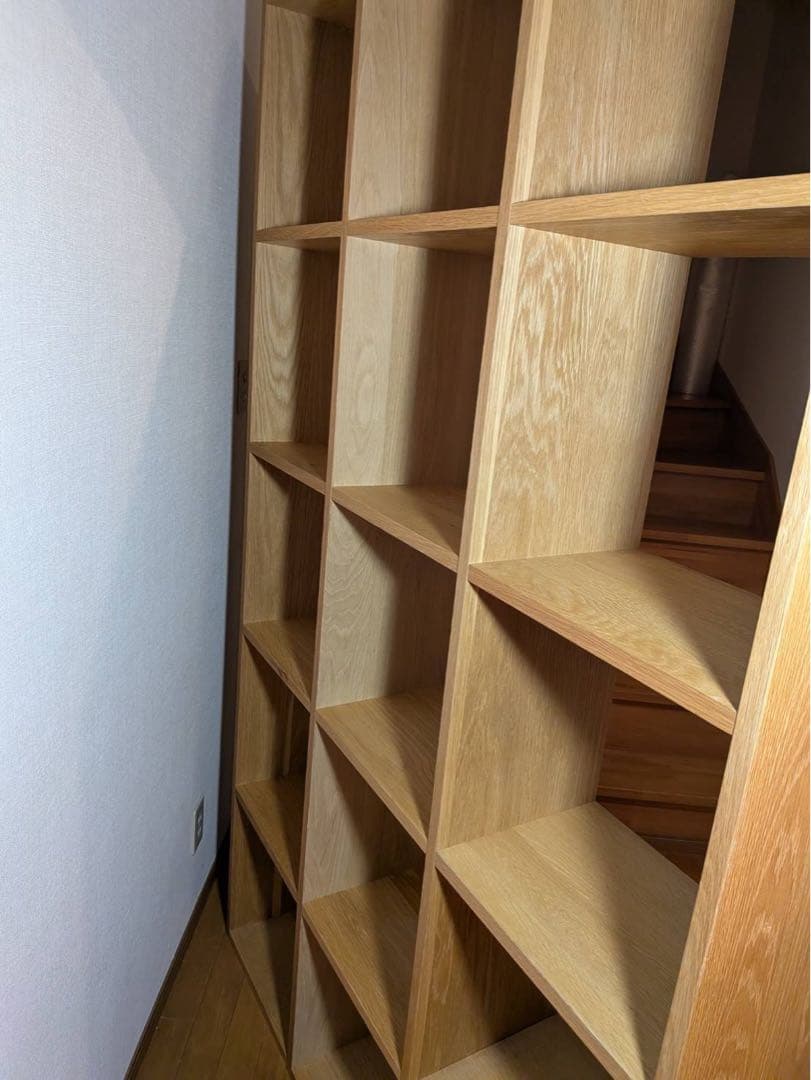 ■送料込■無印良品 スタッキングシェルフ 5×3 オーク 収納 木製棚