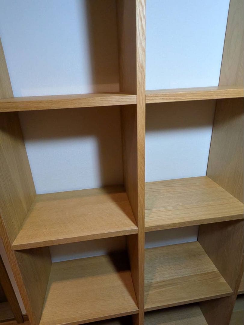■送料込■無印良品 スタッキングシェルフ 5×3 オーク 収納 木製棚