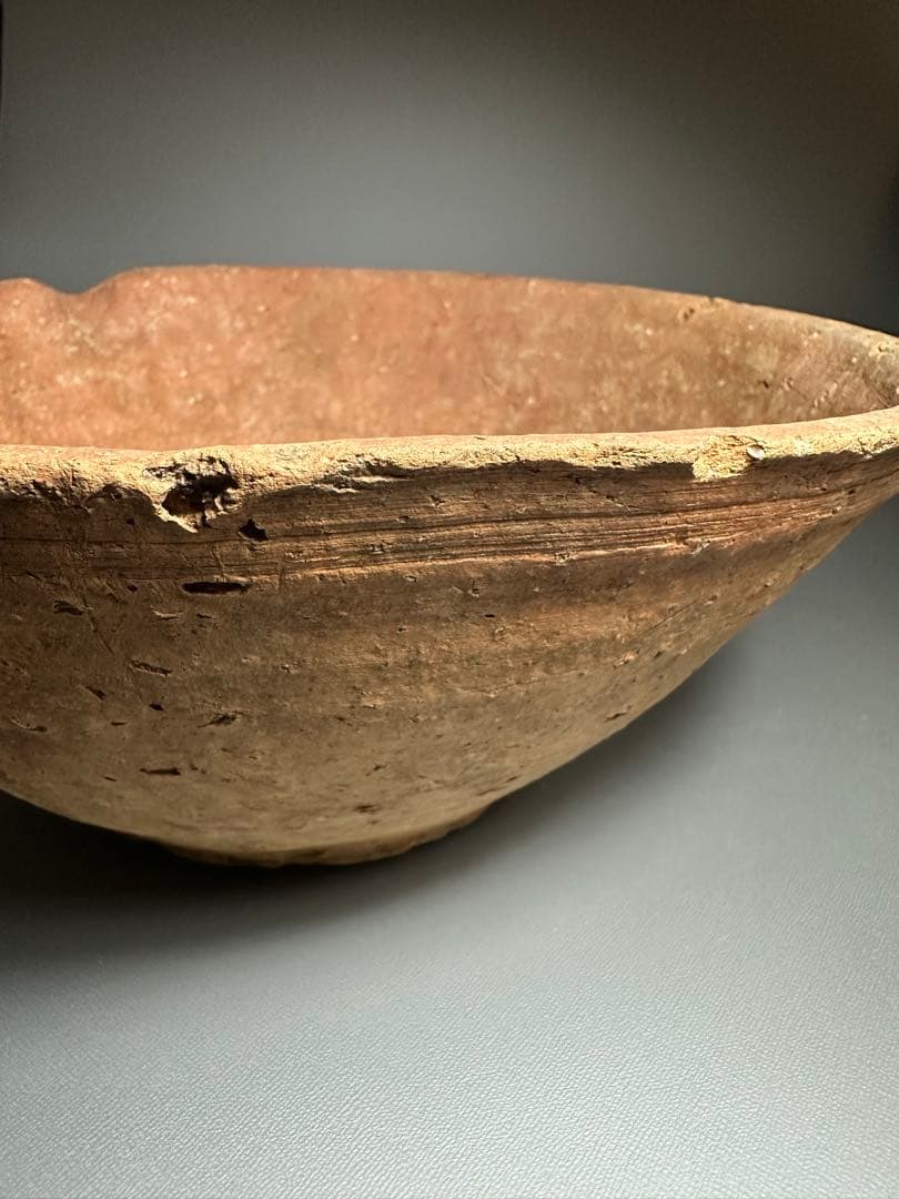 古信楽　大平鉢　明るい肌が美しい　難あり　片口　摺鉢　六古窯