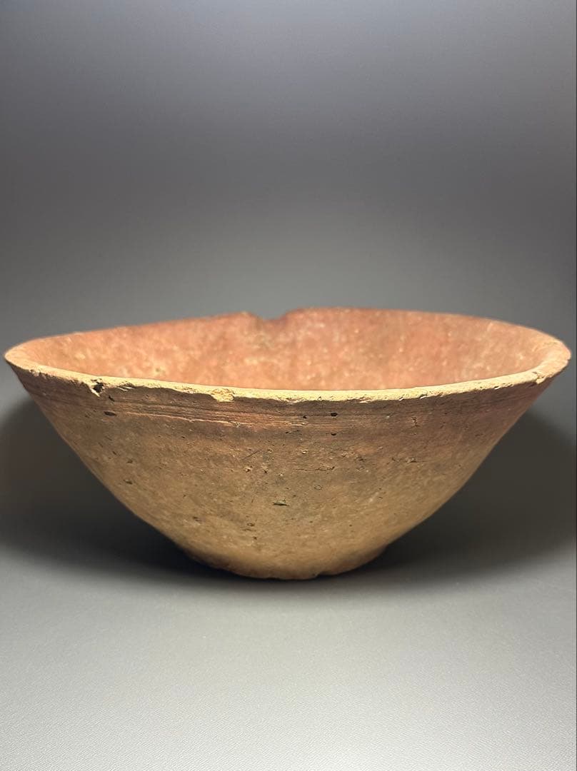 古信楽　大平鉢　明るい肌が美しい　難あり　片口　摺鉢　六古窯