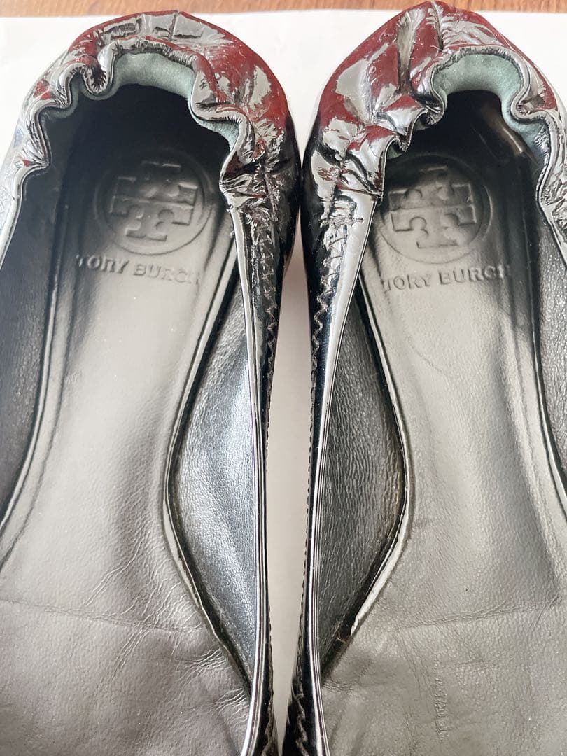 TORY BURCH トリーバーチ　フラットシューズ　ブラック　7.5