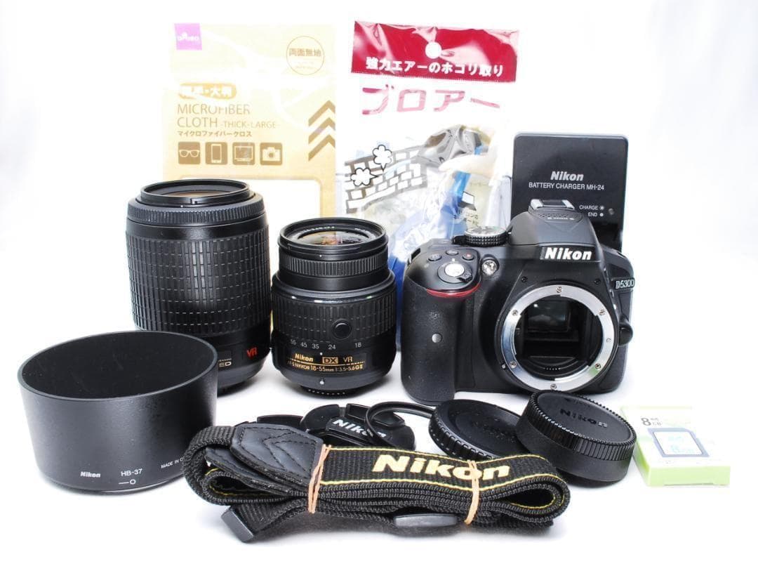 Nikon D5300❤️Wレンズキット❤️ニコン一眼レフカメラ Wi-Fi機能