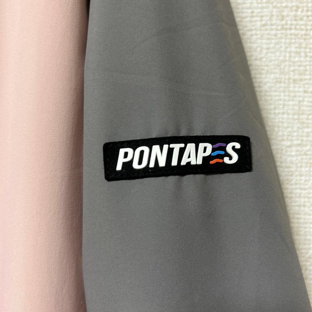 女性用スノーボードオーバーオール ピンク/グレー