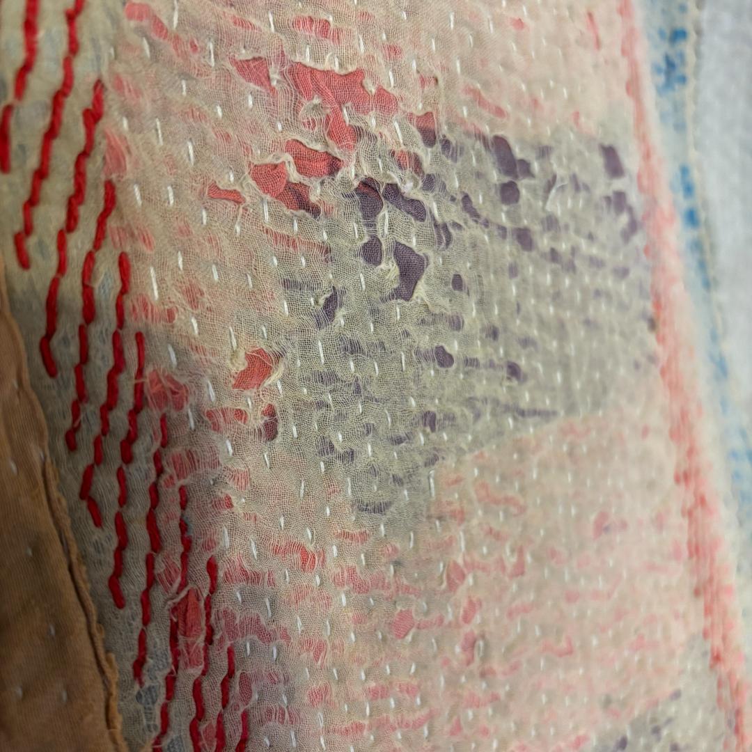 最終価格一点物 ヴィンテージカンタキルト ラリーキルト インド製 大判