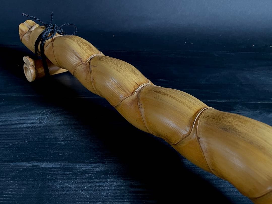 「母」 亀甲竹 結界 竹 紙箱 茶道具 風炉先 煎茶 （Ｂ）