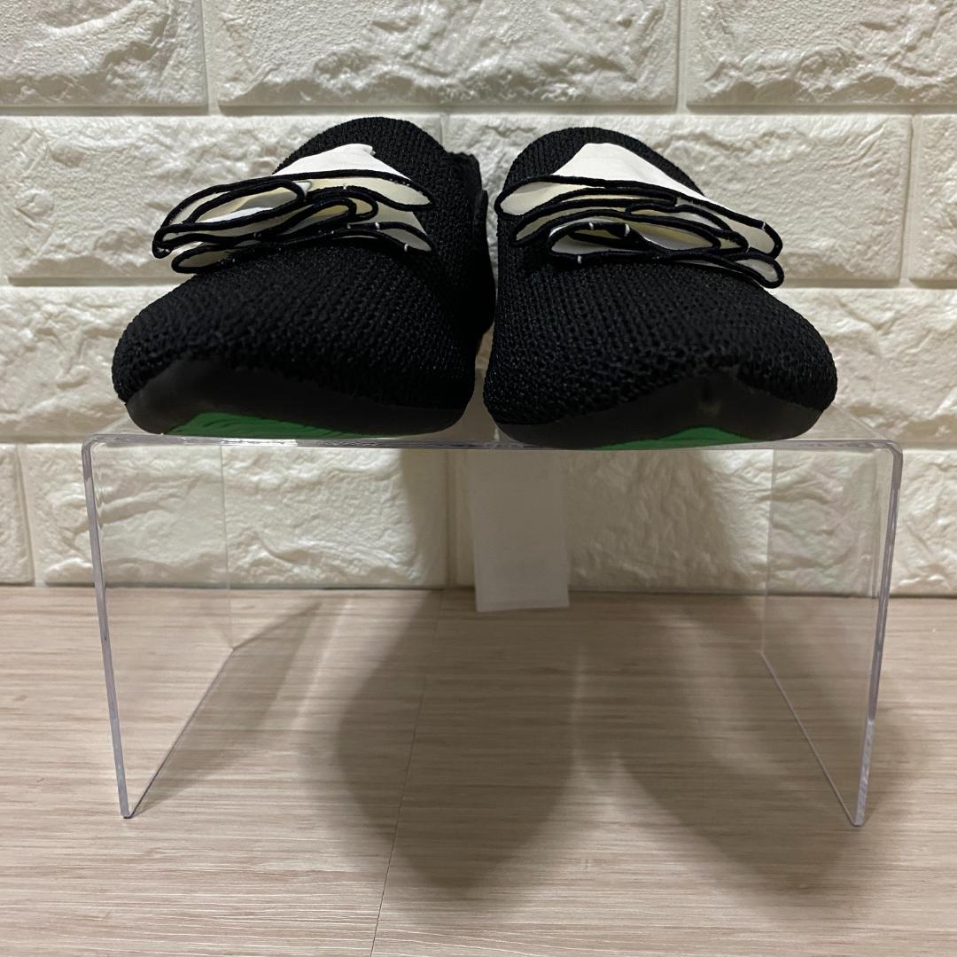 タグ付♪Offen O0u 2ndコラボ ニットシューズ 黒 フリル XL