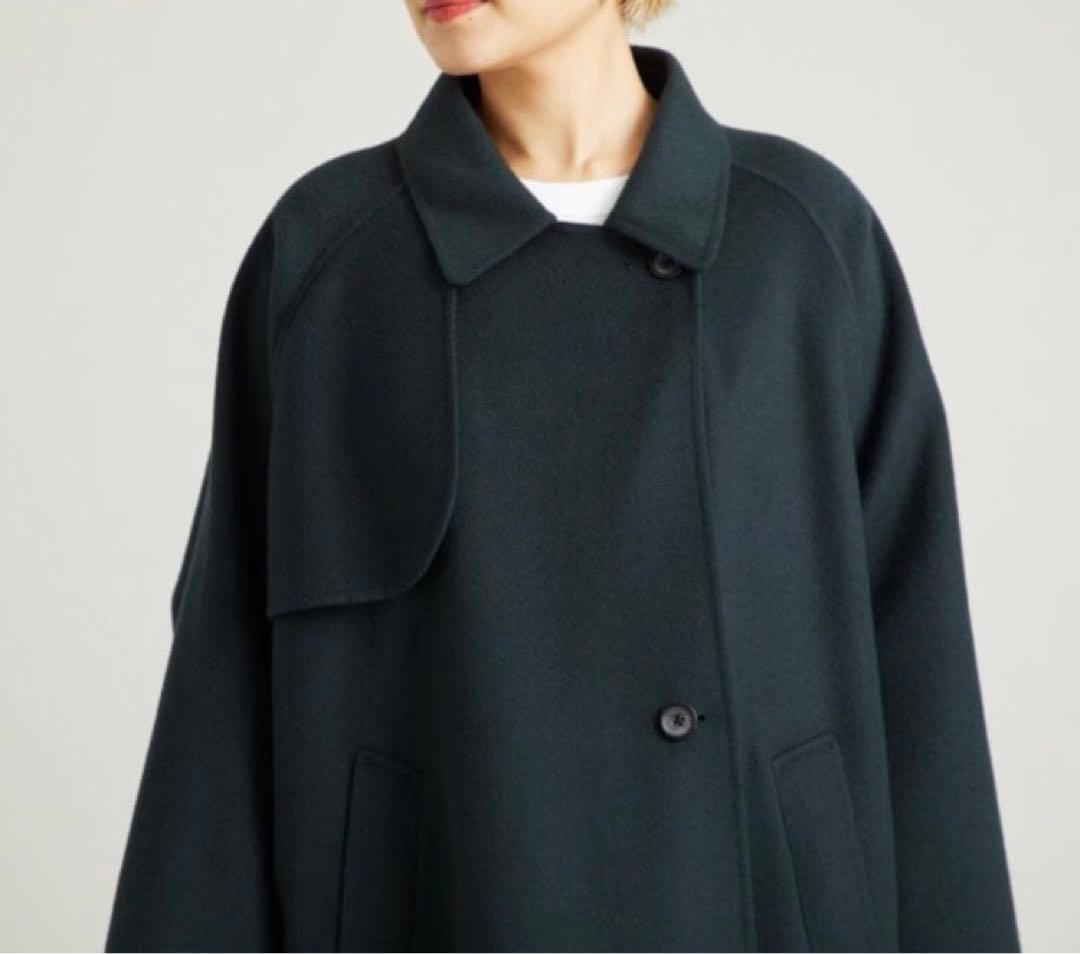 Beauty & Youth リバー ポンチョ コート Dark Green M