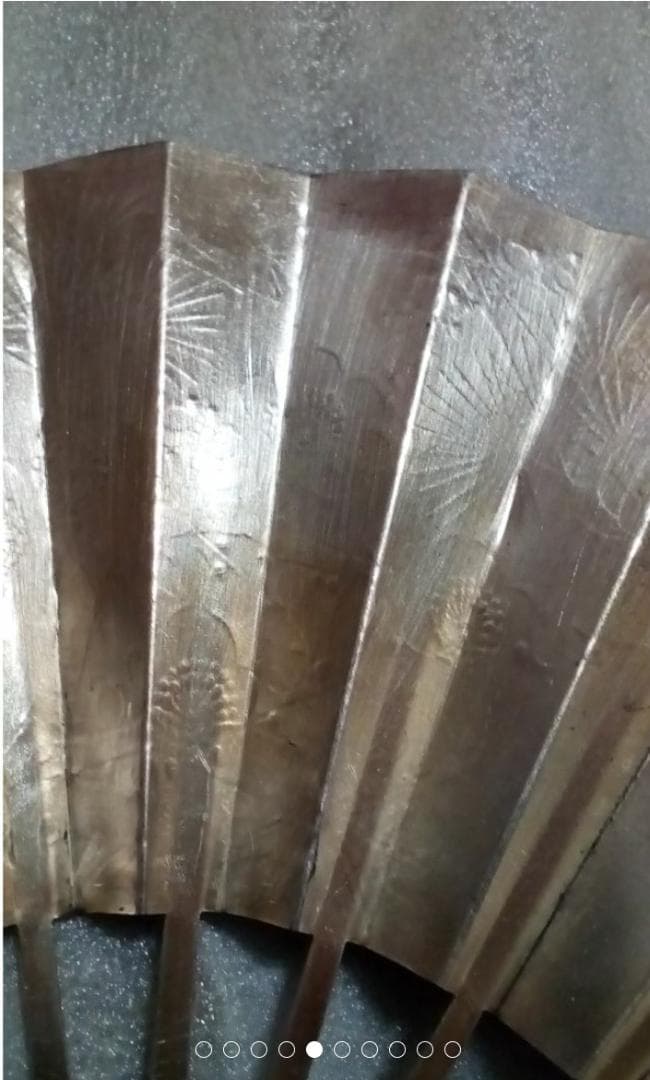 武比古　純銀扇8号純銀刻印あり銀98g定価28万6千円ケース無し