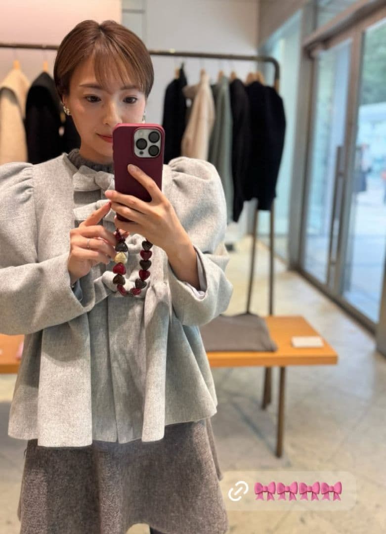 JNHearts♡ジェイエヌハーツ 未使用タグ付き リボンコート