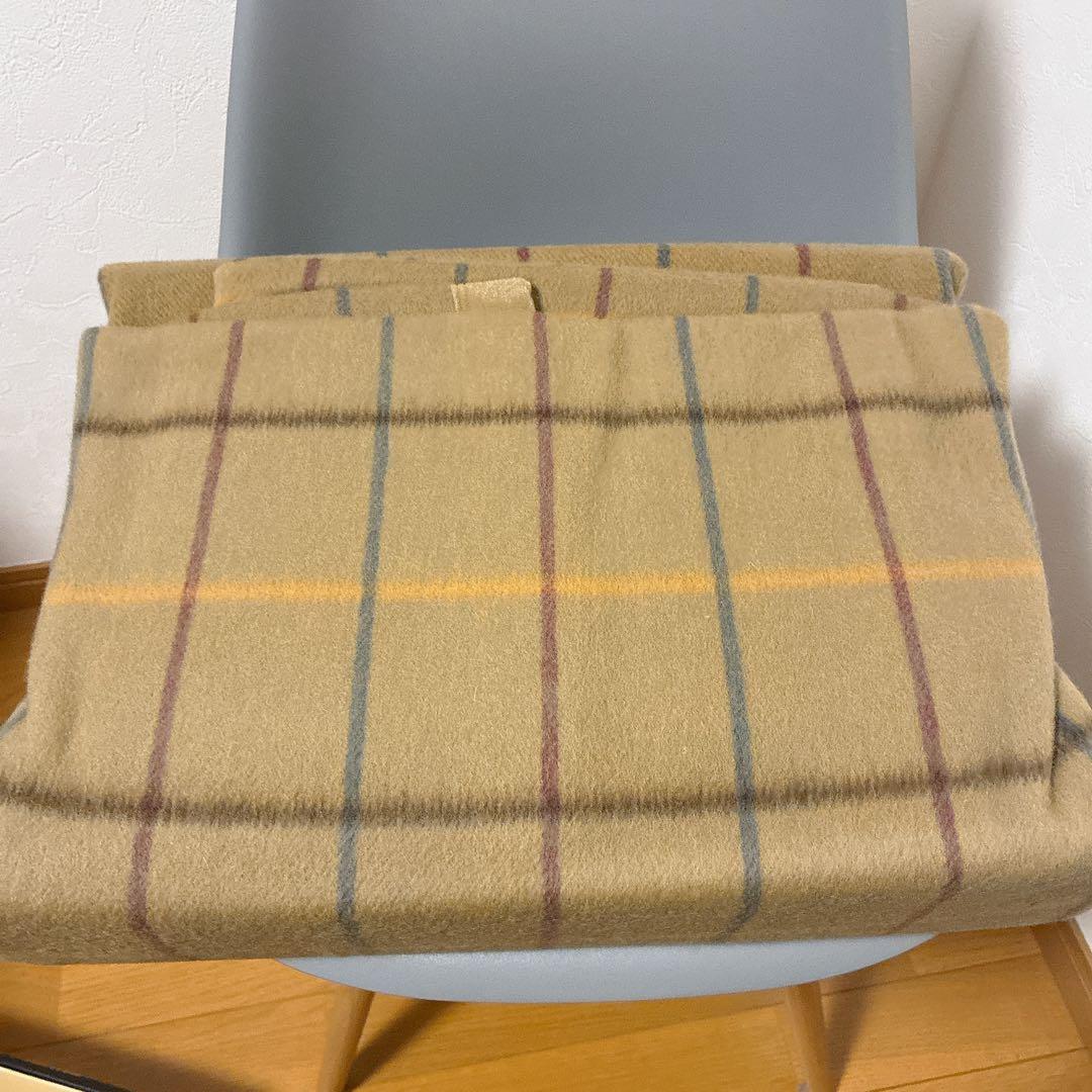 【BURBERRY × 西川産業】ラム100％ブランケット（日本製）純毛毛布