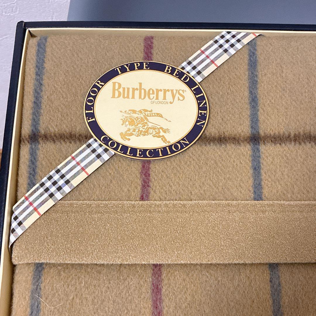 【BURBERRY × 西川産業】ラム100％ブランケット（日本製）純毛毛布