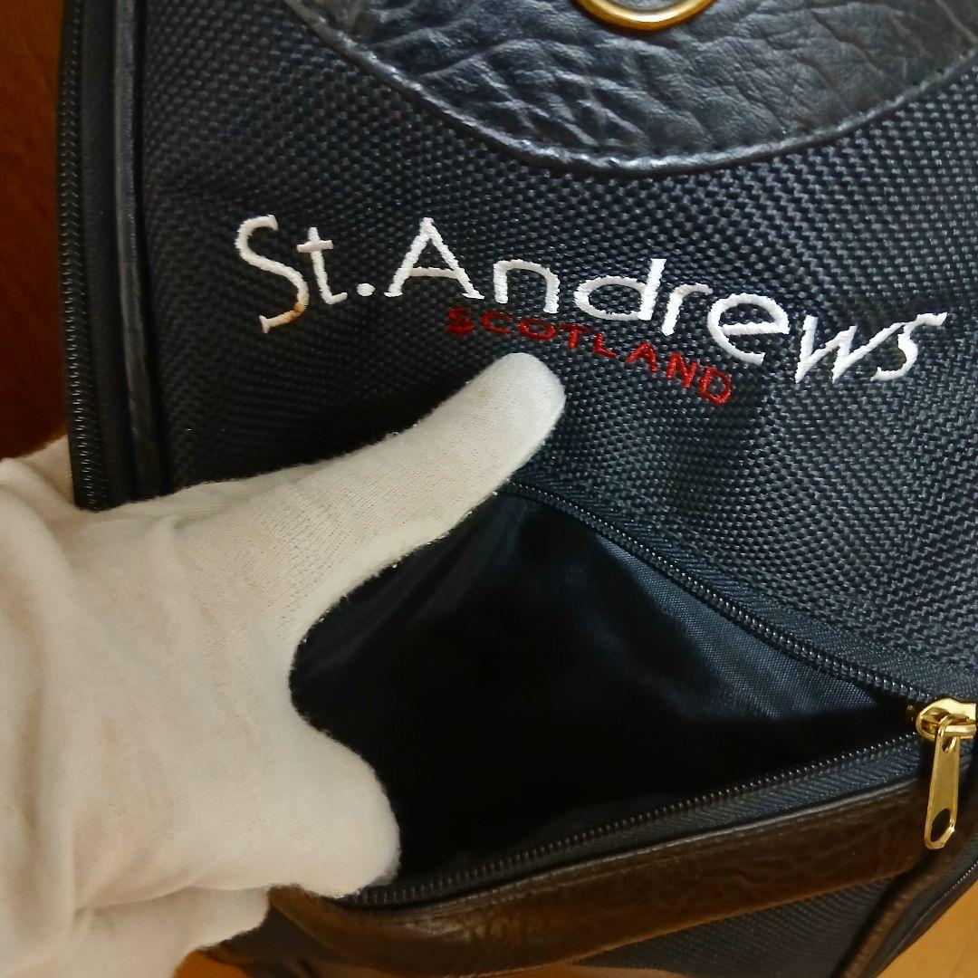 St.Andrews　セントアンドリュース　キャディバッグ 　ブラック　レザー