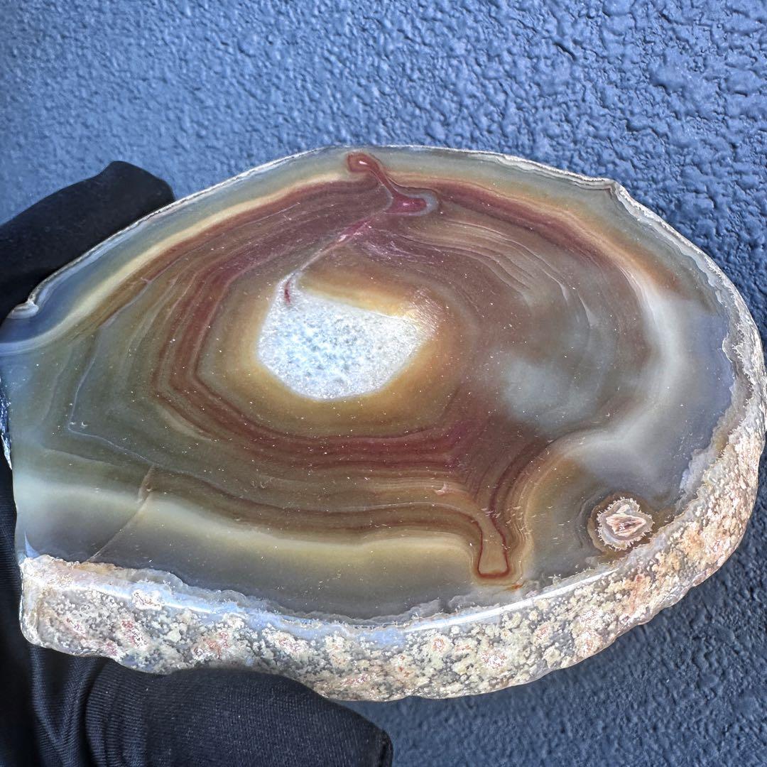 【精神の安定 浄化】高品質☆瑪瑙プレート☆アゲートパワーストーン原石A1178