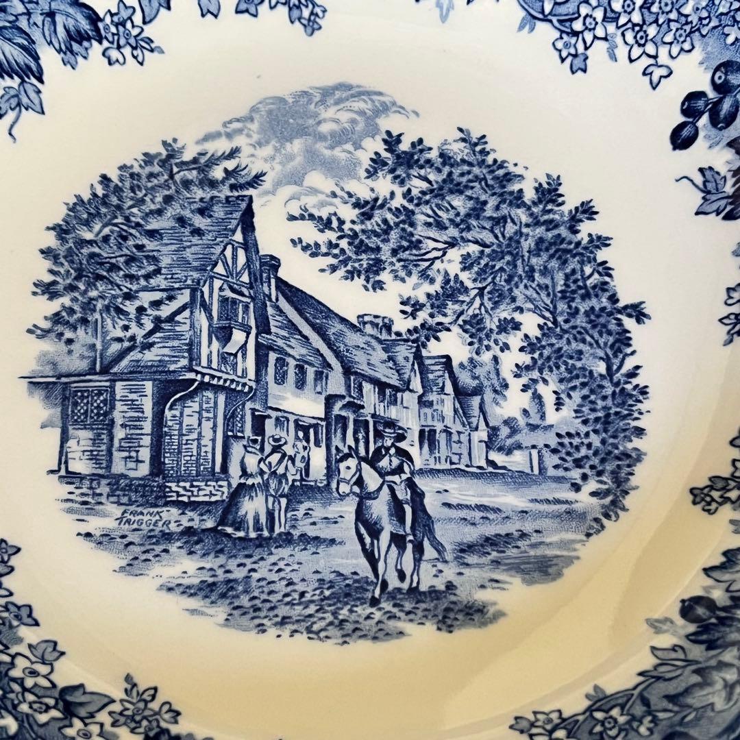 【美品】英国製　ウェッジウッド★ロマンチックイングランド★深皿　4枚
