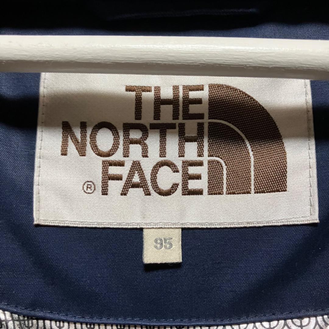 ノースフェイス ロングダウンコート ホワイトレーベル ネイビー