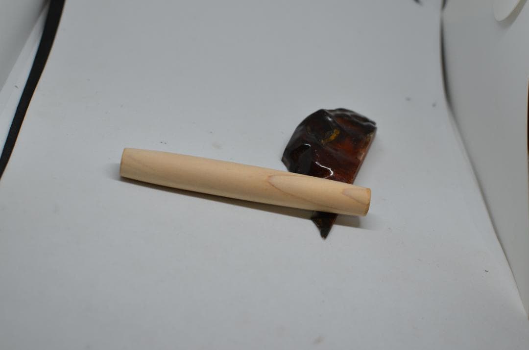 【ベル＝僕】完成いたしました。木軸　手作り　三神シャープ1100