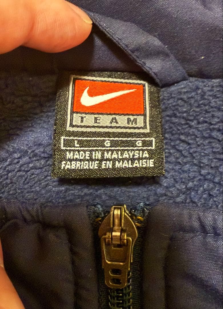 2003/04 インテルミラノ ナイロンジャケット ブルゾン (L)ナイキ 厚手